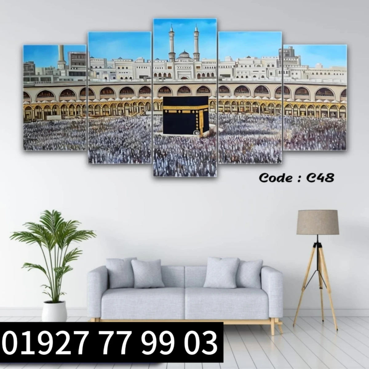 5 Panel wall Canvas #Code-c48