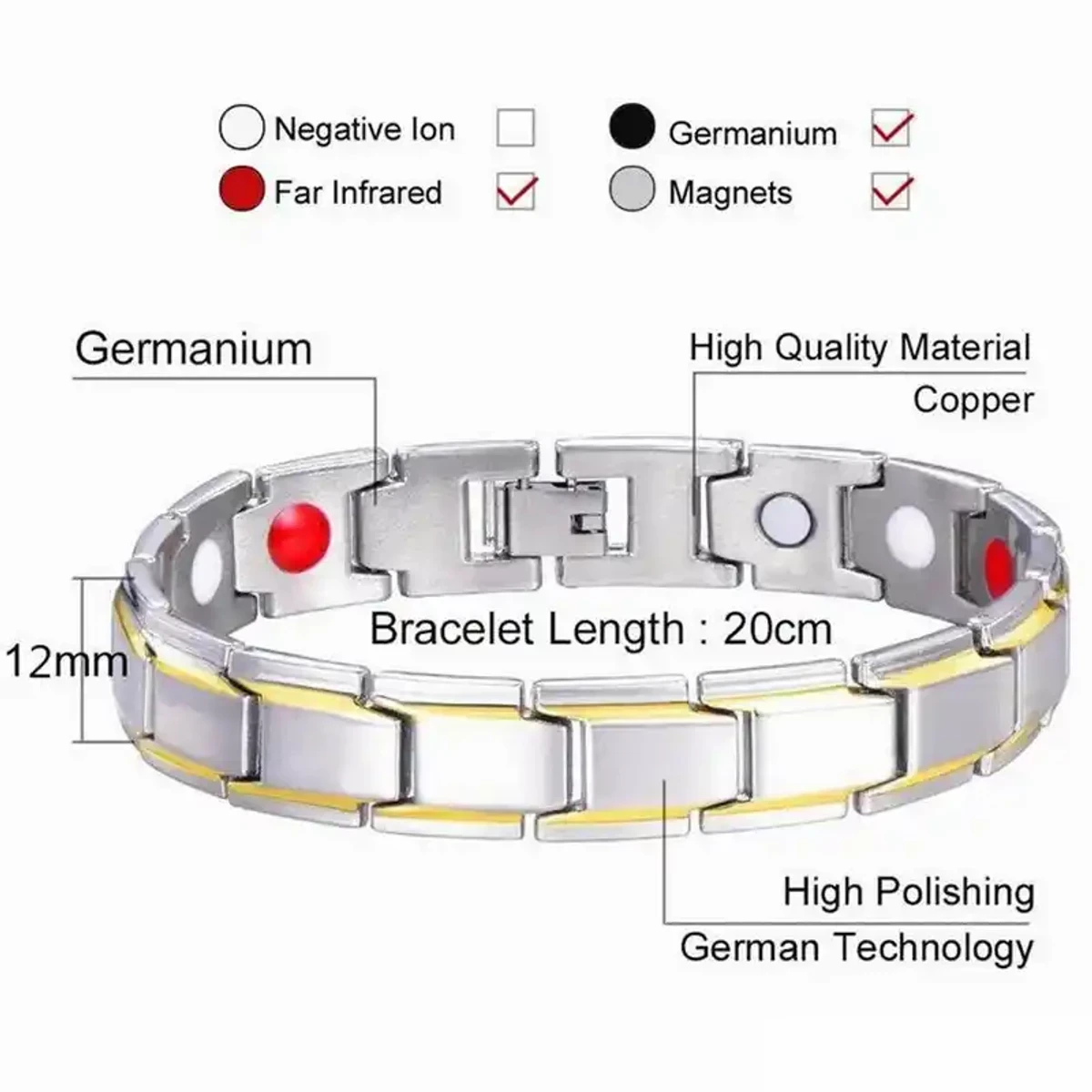 NEODYMIUM অরজিনাল ম্যাগনেটিক ব্রেসলেট - Image 4