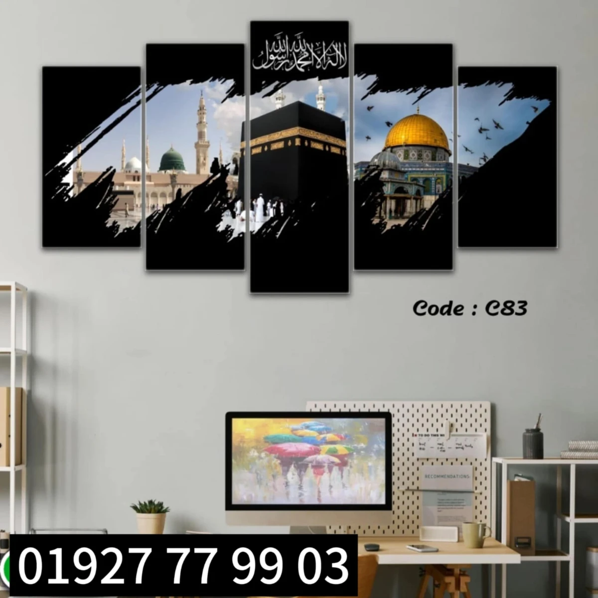 5 Panel wall Canvas #Code-C83