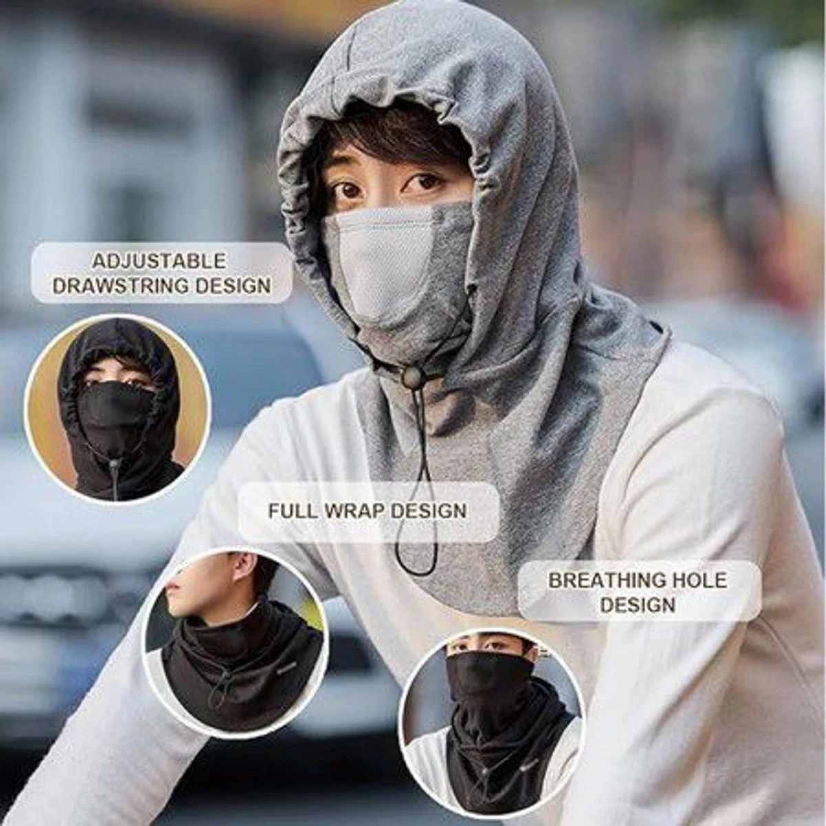 Balaclava Windproof Full Face Mask (Khaki)